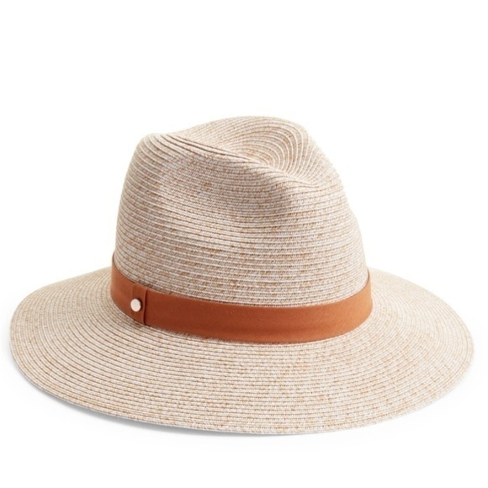 Stylish Tan and Brown Wide-Brim Hat - Picture 2 of 2